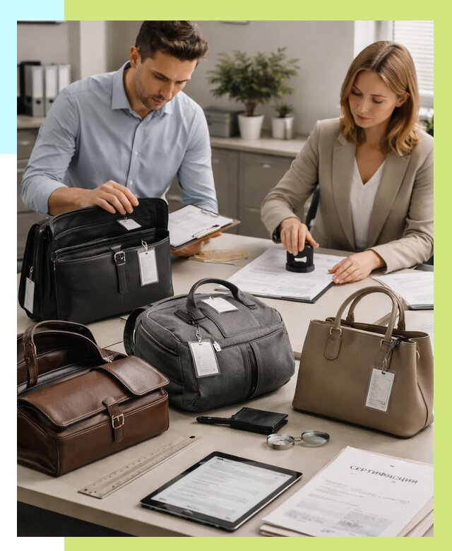 Сертификация сумок в Устях-Джегуте от 7592 руб. | Алешин-Стд