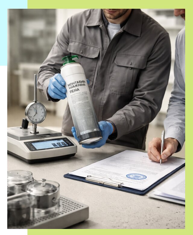 Сертификация монтажной пены в Устях-Джегуте от 15185 р. | Алешин-Стд