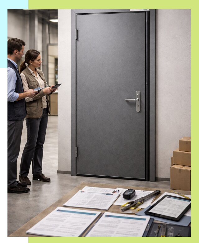 Сертификация противопожарных дверей в Устях-Джегуте от 9111 р. | Алешин-Стд