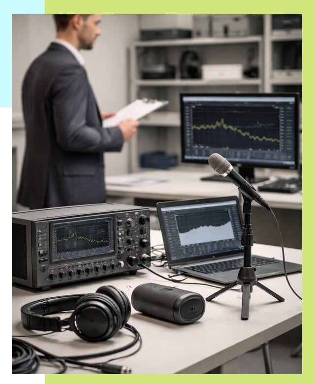 Сертификация аудиотехники в Устях-Джегуте от 15185 р., Алешин-Стд