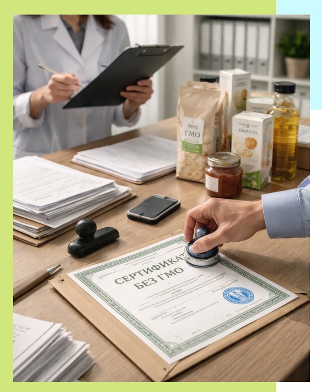 Получение сертификата Без ГМО для продукции в Устях-Джегуте