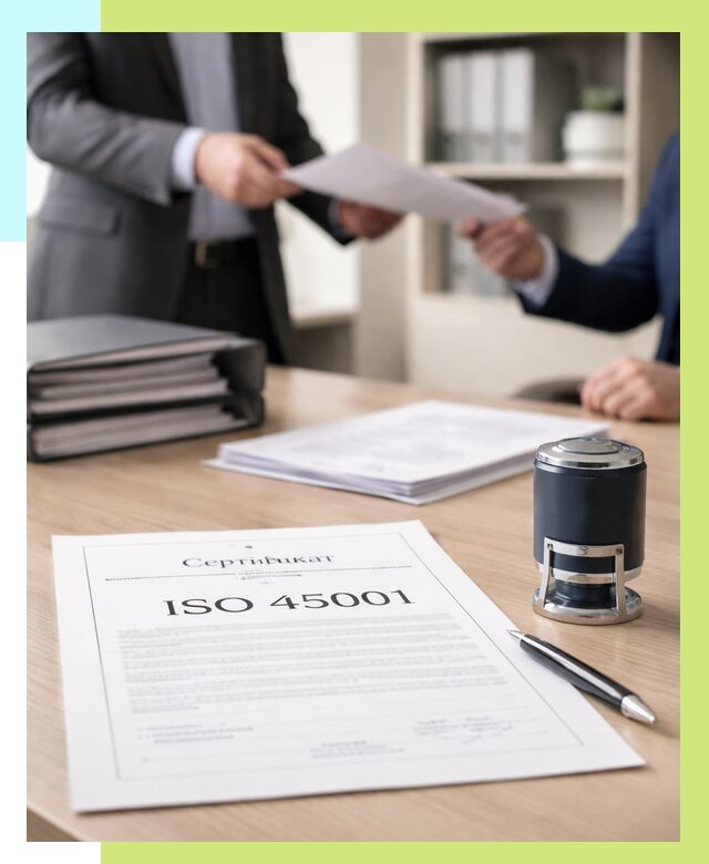 Сертификат ISO 45001 в Устях-Джегуте под ключ от 45554 р. | Алешин-Стд