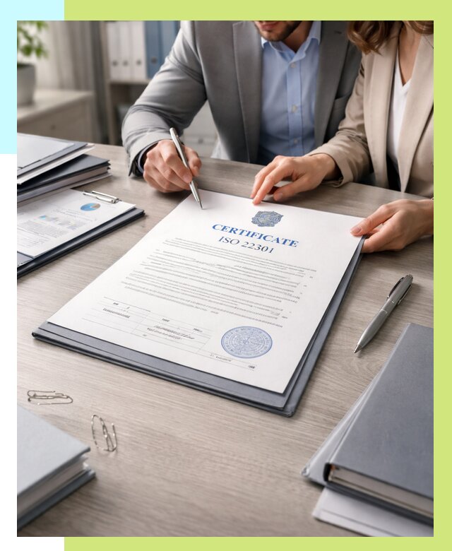 Сертификат ISO 22301 в Устях-Джегуте от 45554 р. | Алешин-Стд срочно